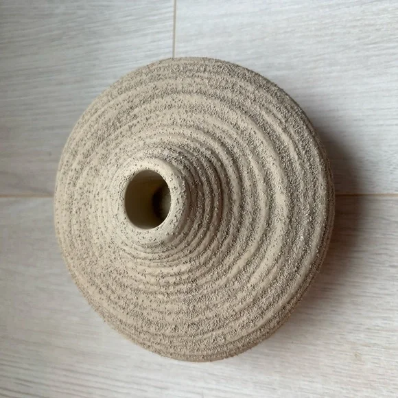 Textured Abstract Candlestick Holder - Picture 3 of 4